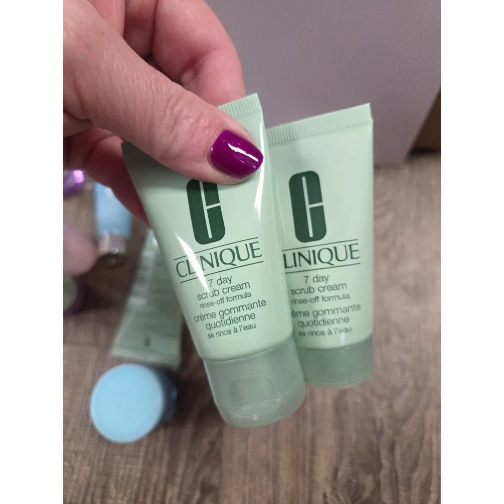 Clinique Travel Minis Samples Lot of 9 - Facial Cleanser Lotion Cream Overnight